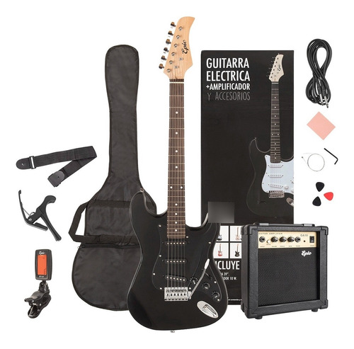 Pack Guitarra Eléctrica Pro Con Amplificado 10w Mas Accesori