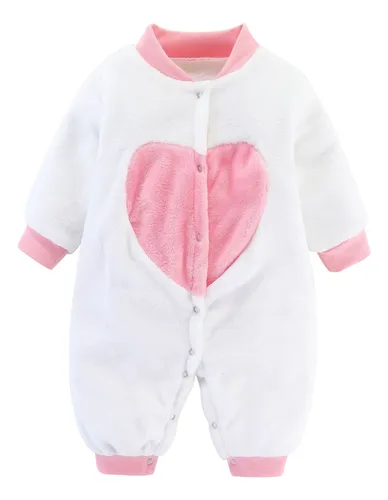 Lindo Mameluco De Manga Larga J De Color Liso Para Niños Y N