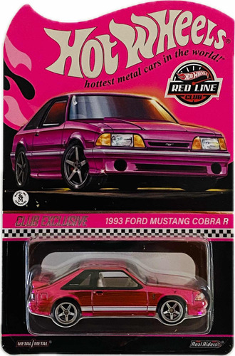 Hot Wheels 1993 Ford Mustang Cobra R Pink Edition Rlc | 2024
