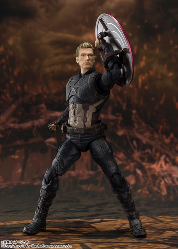 Imagen 11 de 12 de Capitán America Endgame Final Battle Vr. S.h.figuarts Bandai