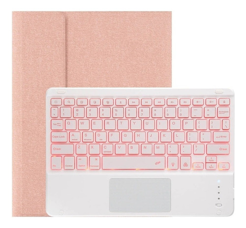 Funda Con Teclado Táctil Iluminado Para iPad 10.2 9th 2021 Z