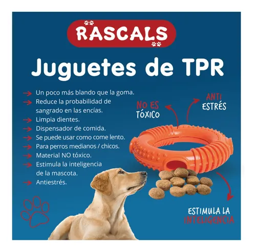 Juguete Para Perro Tpr Pelota De Rugby Grande Rascals Anti E