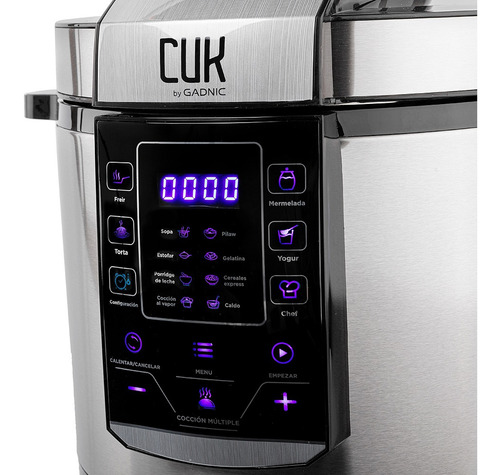 Imagen 3 de 10 de Olla Electrica A Presión Gadnic Hd100 Plus 6l Inox - Olla002