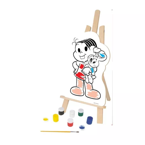 Kit de Pintura com Cavalete - Turma da Mônica - Nig Brinquedos