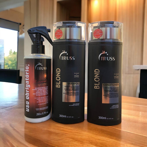 Truss Blond Shampoo Condicionador 300ml Summer Miracle 260ml