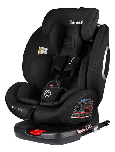 Autoasiento Carestino Montreal Negro Grupo 0/1/2/3 Isofix