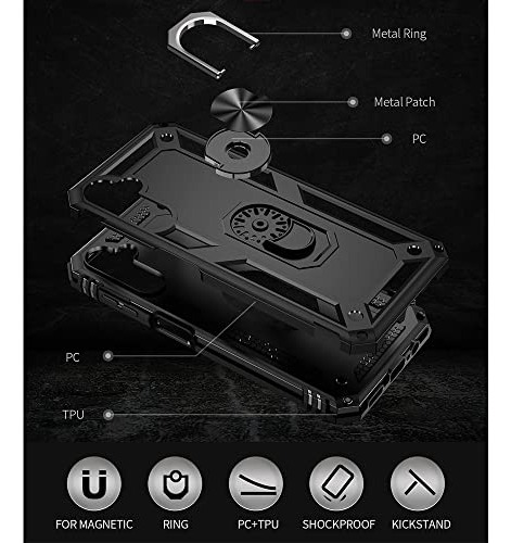 Funda Para Galaxy A14 5g Negro Uso Rudo -5