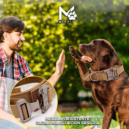 Imagen 4 de 6 de Collar Táctico Perros Incluye 1 Parche Modo Bestia Importado