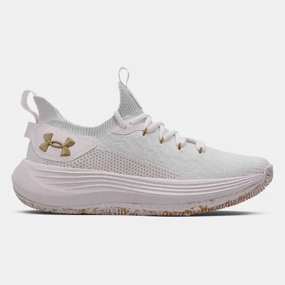 Tênis Masculino Hooper Under Armour White/halogray/mtgold Liso 43
