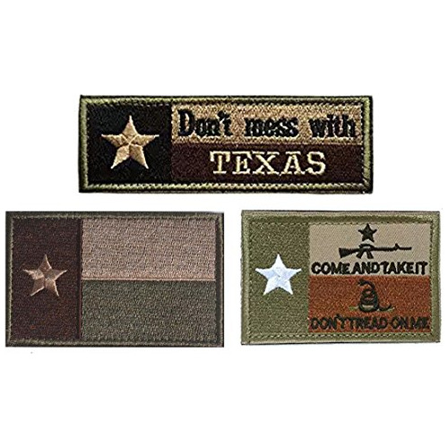 Homiego Texas State Flag Military Tactical Morale Desert Ba