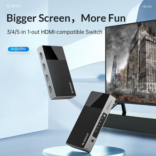 Imagen 4 de 6 de Switch Orico 3 En 1 Hd-3h Macbook Computadora