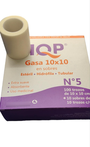Kit Gasa Esteril 10 X 10 (10 U) + Cinta Hipoalergenica 5 Cm