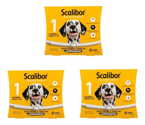 Collares De Protección Para Perros Scalibor, 3 Piezas