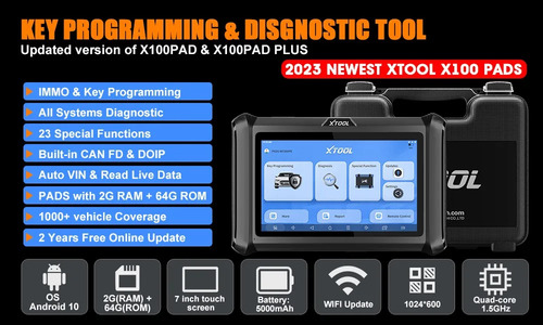 Scanner Llaves Xtool X100 Pad En Español = Funciones De X300