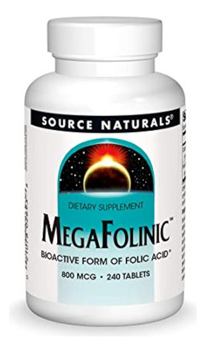 Source Naturals Megafolinic 800mcg - 240 Tabletas