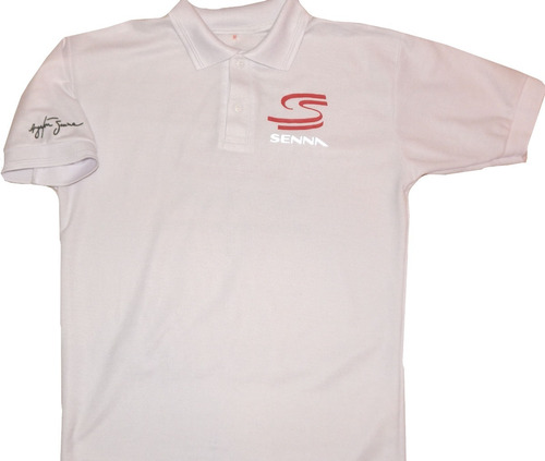 Playera Polo Pique Senna Blanca