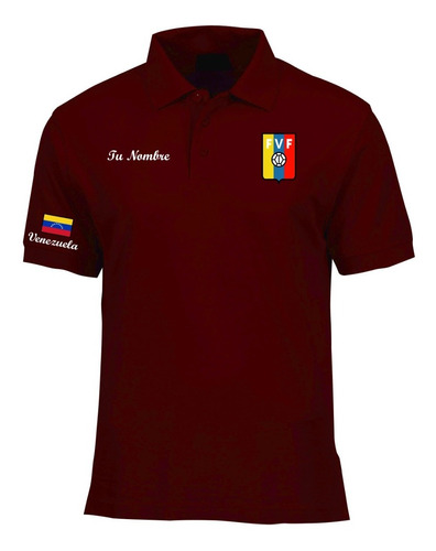 Camiseta Tipo Polo Venezuela Personalizada Logos Bordados