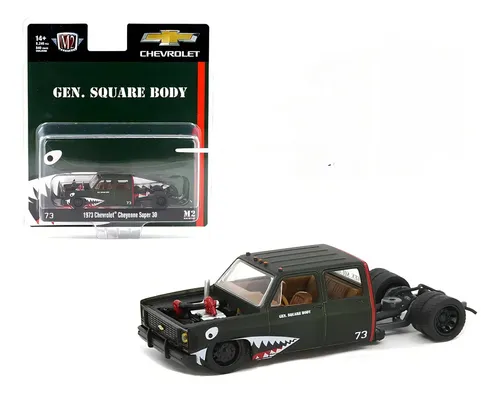 Chevrolet Cheyenne Super 30 1973 - Square Body - M2 Machines Verde
