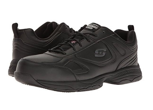 Tenis Industrial Skechers Con Casquillo! Negros #28 | Mercado Libre