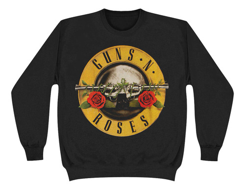 Sudadera Comoda Banda Rock Guns N' Roses Logo Tradicional 