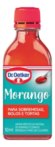 Essência Aroma De Morango Para Sobremesas Dr Oetker 30ml