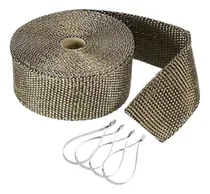 Comprar Cinta Térmica Para Tubos De Escape Color Titanio 5mx 50mm.