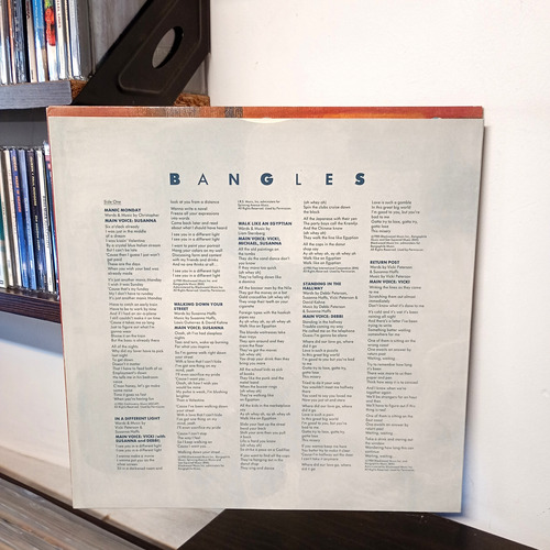 Bangles Different Light Vinilo Europa 1986 Impecable Estándar (Usado)