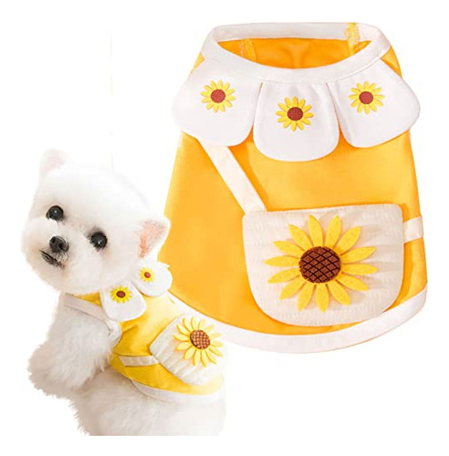 Abrrlo Camisas Para Perros Pequeños Lindo Girasol Cachorro 