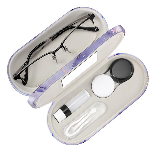 Funda Para Lentes De Contacto Y Anteojos Fintie 2 En 1, Colo