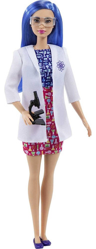 Barbie Scientist Fashion Doll Con Cabello Azul, Pisos De Lab