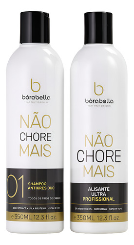 Alisante E Shampoo Não Chore Mais Profissional Bórabella Nb