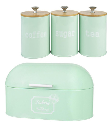 Caja De Metal Pan + Caja De Almacenamiento - Recipiente De