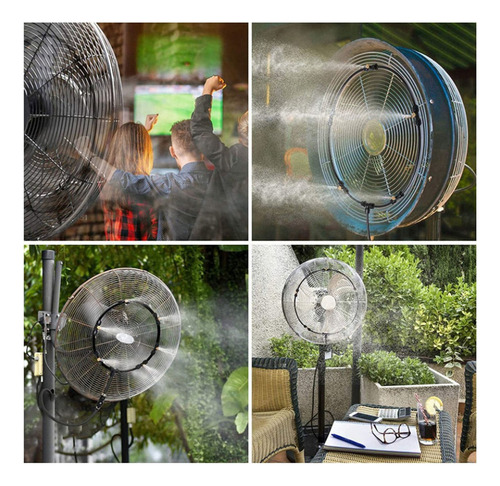 Ventilador De Patio Refrigeración Por Nebulización 8m Kit