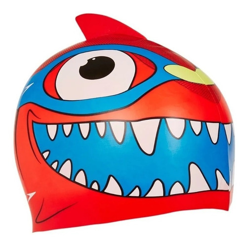 Gorra Natacion Speedo Junior 2 A 6 Años Silicona Infantil Color Rojo/Azul