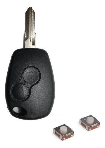 Carcasa Llave Renault Sandero Clio 2 Botones + 2 Pulsadores