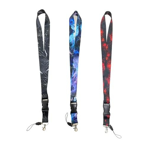 3 Pack Key Lanyard For Men And Women, Galaxy Lanyard Fo...