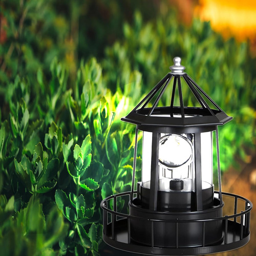 Faro Led De Energía Solar, Lámpara Giratoria De 360 Grados,