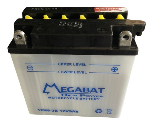 Bateria Megabat 12n9-3b 12v 9ah  Moto Cuatri Activa