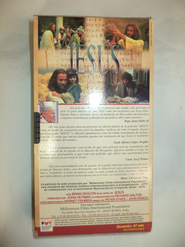 Película. Jesús. Edición Especial Del Jubileo. Vhs (Usado)