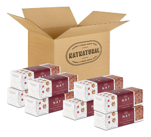 8 Galletas Tostadas Nat Crackers Cranberry-nuez X 160grs