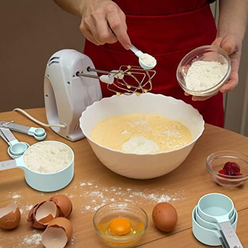 Juego De Tazas Y Cucharas Medidoras Tiluck, Tazas Y Cucharas
