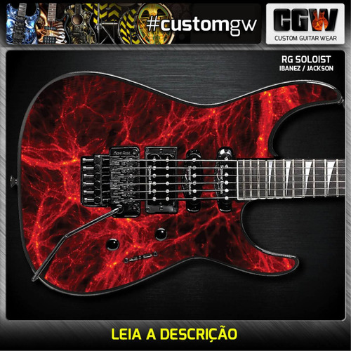 Skin Veias Blood Veins Sangue Adesivo Guitarra Baixo Violao