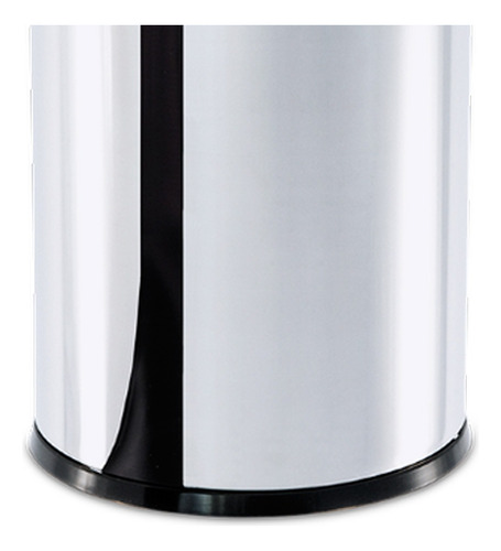 Lixeira Inox C/ Tampa Basculante 21,2 Litros 3032/203 Brinox Cor Inox