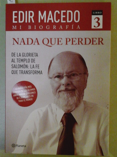 * Nada Que Perder - Edir Macedo - Planeta - L088 