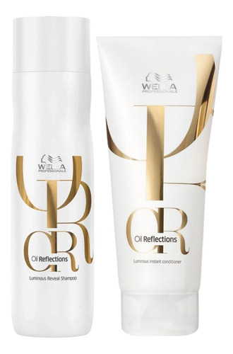 Shampoo Wella Oil Reflections kit wella shampoo+acondicionador de coco en botella de 450mL por 2 packs