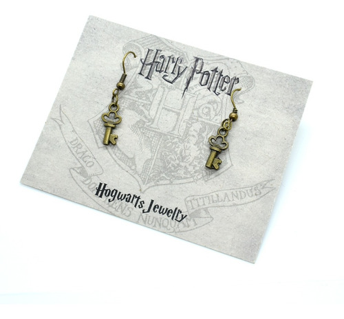 Aretes Winged Flying Key Llave Voladora Harry Potter Cobre