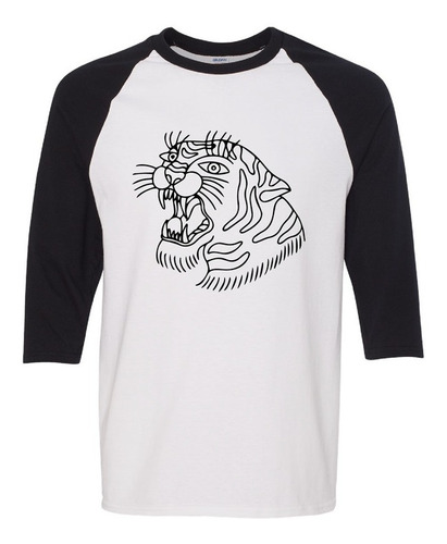 Camiseta Raglan 34 Estampado Personalizado Tigre 1 