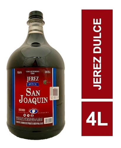 Jerez Dulce San Joaquin 4 Litros