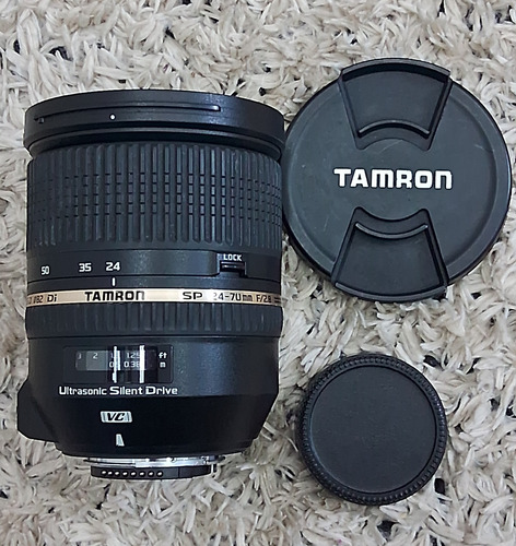Lente Tamron Di 24-70mm F/2.8 Di Vc Usd Para Nikon F Nikon F Preto (Usado)