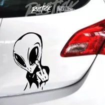 Comprar  Ploteo Alien Ovni Broma Fuck You Cartoon Ploteo Tatoo 15cm